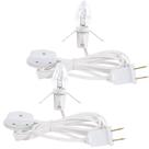 Cabo de acessórios WATERGLIDE de 6 pés com lâmpada transparente de 5 W 120 V, pacote com 2