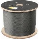 Cabo de aço af 5/16" alma de fibra 6x19s polido com 100 metros - Vonder