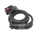 Cabo de Aço com Trava Rontek BCD-018 de Senha 1,5mts 12mm