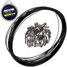 Cabo de Aço Crown Steel Black 75lb (70 luvas, 10m)