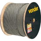 Cabo de aço Galvanizado, Alma de Fibra, 4,76 mm - 3/16", 6 x 7, Vonder OstenVonder