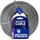 Cabo de aço galvanizado Ben-Mor 3/16 polegadas x 150 pés 7x19 840 libras