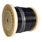 Cabo de aço lobo revestido pvc preto 1/8 6x7 100 metros