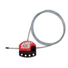 Cabo de aço Lockout Tagout Master Lock S806 ajustável