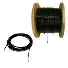 Cabo De Aço Revestido Para Academia Preto 1/8" X 1 Metro