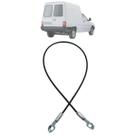 Cabo De Aço Tampa Traseira Fiorino Lx Pick-up 1988 Até 1998