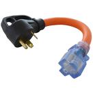 Cabo de alimentação AC WORKS RV 30A TT-30P Plug para um único 5-20R 15/20A