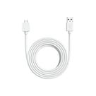 Cabo de alimentação Anel USB-A para Micro USB 3 m branco