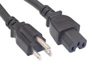 Cabo de alimentação Cablelera ZWACPEAD-10 3m 15A 125V Preto