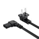 Cabo de alimentação de TV IJP 5 pés, ângulo de 90 graus, 18 AWG, 2 pinos a forma de L