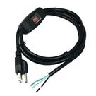 Cabo de alimentação FILSHU 1,8 m 18 AWG de 3 pinos com interruptor Cabo de alimentação FILSHU 1,8 m 18 AWG de 3 pinos com interruptor