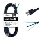 Cabo de alimentação HONDERSON 1,8 m 16 AWG 3 pinos 125 V 13 A