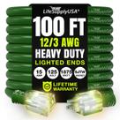 Cabo de Alimentação LifeSupplyUSA 30 m 12/3 Gauge Impermeável 125 V 15 A