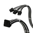 Cabo de alimentação LINKUP AVA 600W PCIE 5.0 16 pinos (12+4) 70 cm preto