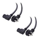 Cabo de alimentação Matters Low Profile Right Angle 16 AWG 6 pés Cabo de alimentação Matters Low Profile Right Angle 16 AWG 6 pés