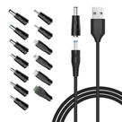 Cabo de alimentação Powseed 5V Universal DC USB para DC 5,5x2,1 mm