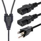 Cabo de alimentação StarTech.com PXT101Y10 NEMA 5-15P para 2x C13 3m