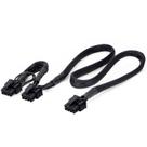 Cabo de alimentação YSIUENG de 8 pinos para duplo 6+2 pinos 65+20 cm para Corsair e Thermaltake