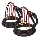 Cabo de alto-falante Tertullus Biwire 8 Spade Plugs 4 Banana Plugs