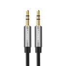 Cabo de Áudio Auxiliar Estéreo Ugreen 3.5mm Macho Conector Banhado a Ouro 5 Metros Preto