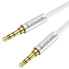 Cabo de áudio auxiliar SYNCWIRE Long 2m Nylon Braided Silver