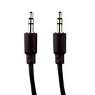 Cabo de Audio C-042 EVUS P2 + P2 PLUG 3.5MM Stereo C-042 Niquel 1M Preto
