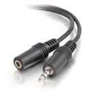 Cabo de áudio C2G Legrand 3,5 mm macho para fêmea 1,8 m preto