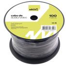 Cabo de audio estereo 2x0.20mm, preto 100m