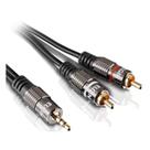 Cabo De Áudio Estéreo P2 3,5mm X 2 Rca 1,5m Elgin Auxiliar