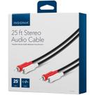 Cabo de áudio INSIGNIA 2RCA para 2 RCA macho vermelho/branco 7,6 m