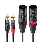 Cabo de áudio Matters Dual RCA para XLR, macho de 3 pinos, 10 pés Cabo de áudio Matters Dual RCA para XLR, macho de 3 pinos, 10 pés