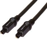 Cabo de áudio óptico digital Toslink Amazon Basics 15 pés preto