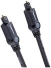 Cabo de áudio óptico digital Toslink Amazon Basics 1,8 m preto