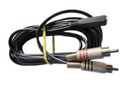 Cabo De Áudio P2 Femea X Rca Macho 10 Metros Fone Caixa Cabo De Áudio P2 Femea X Rca Macho 10 Metros Fone Caixa