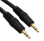 Cabo De Áudio P2 X P2 Estéreo 1,5 Metros Plug Dourado Cabo Coaxial Auxiliar