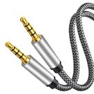 Cabo de áudio Tan QY macho para macho 4 pólos Hi-Fi Stereo 3,5 mm 4,5 m