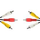 Cabo de AUDIO/ Video EVUS 3RCA + 3RCA M/ M C-060 1,50M Cabo de AUDIO/ Video EVUS 3RCA + 3RCA M/ M C-060 1,50M