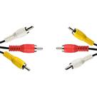 Cabo De Audio- Video Evus 3rca + 3rca M- M C-060 1,50m