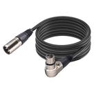 Cabo De Áudio Xlr Macho + Xlr Femêa 90 Graus Mxt - 10 Metros