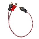 Cabo de Áudio Y Evus 1 RCA Macho x 2 RCA Femea C-022 25cm Cabo de Áudio Y Evus 1 RCA Macho x 2 RCA Femea C-022 25cm