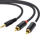 Cabo de áudio Zhaumim RCA para conector estéreo de 3,5 mm de 1,5 m