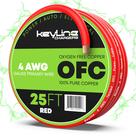 Cabo de bateria Amplificador AWG de calibre 4 (25 pés) para fiação automotiva