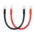 Cabo de bateria QIATOL 8 AWG de cobre, 2 peças, com terminais
