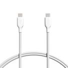 Cabo de carregador Amazon Basics USB-C para USB-C 2.0 Fast de 3 pés branco