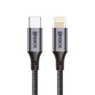 Cabo de Carregador para Iphon USB C Lighting Hrebos Carga Rápida 27W Cabo de Dados Original 1 Metro
