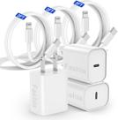 Cabo de carregador rápido USB-C para Lightning de 1 m para iPhone 14 branco