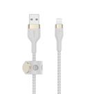 Cabo de carregamento Belkin BoostCharge Pro Flex USB tipo A para Lightning 3m branco