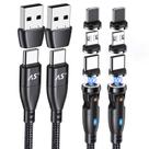 Cabo de carregamento magnético A.S 360 100W USB-C para USB-C 3,3 pés/6 pés