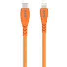 Cabo de Carregamento Mobile Spec MB06824 2,1m Lightning USB-C Laranja
