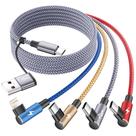 Cabo de carregamento MPATIBY 4 em 2 USB-C 1,5 m trançado